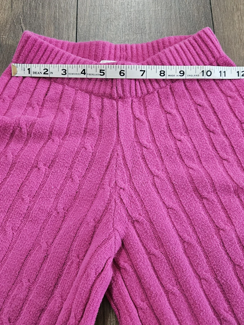 GAP Pink Cable Knit Wide-Leg Kids Pants